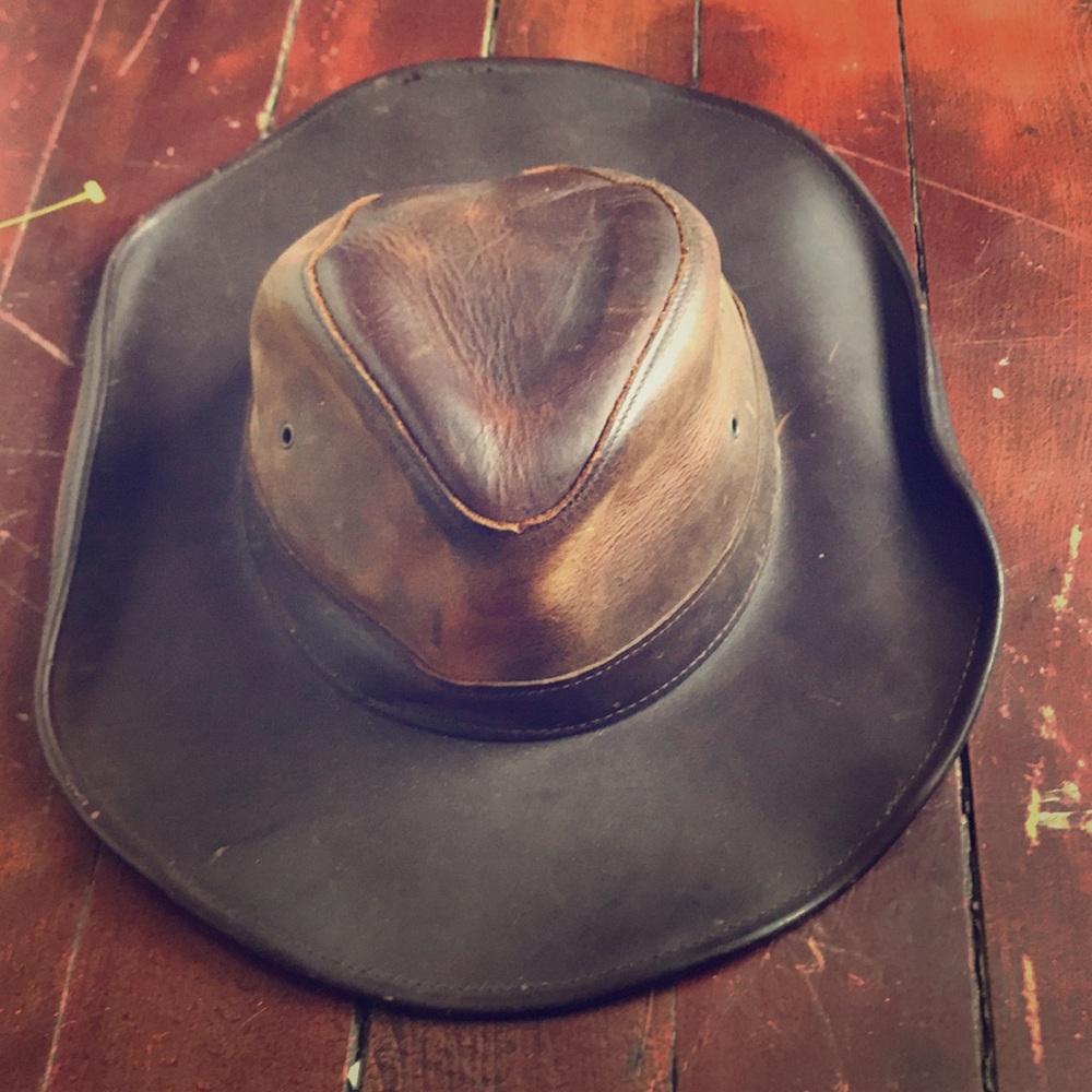 Vintage Leather Boho Hat